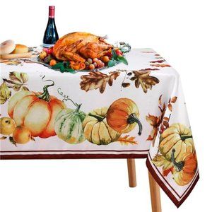 Thanksgiving & Halloween Pumpkins Tablecloth - Rectangle 60x84 inch
